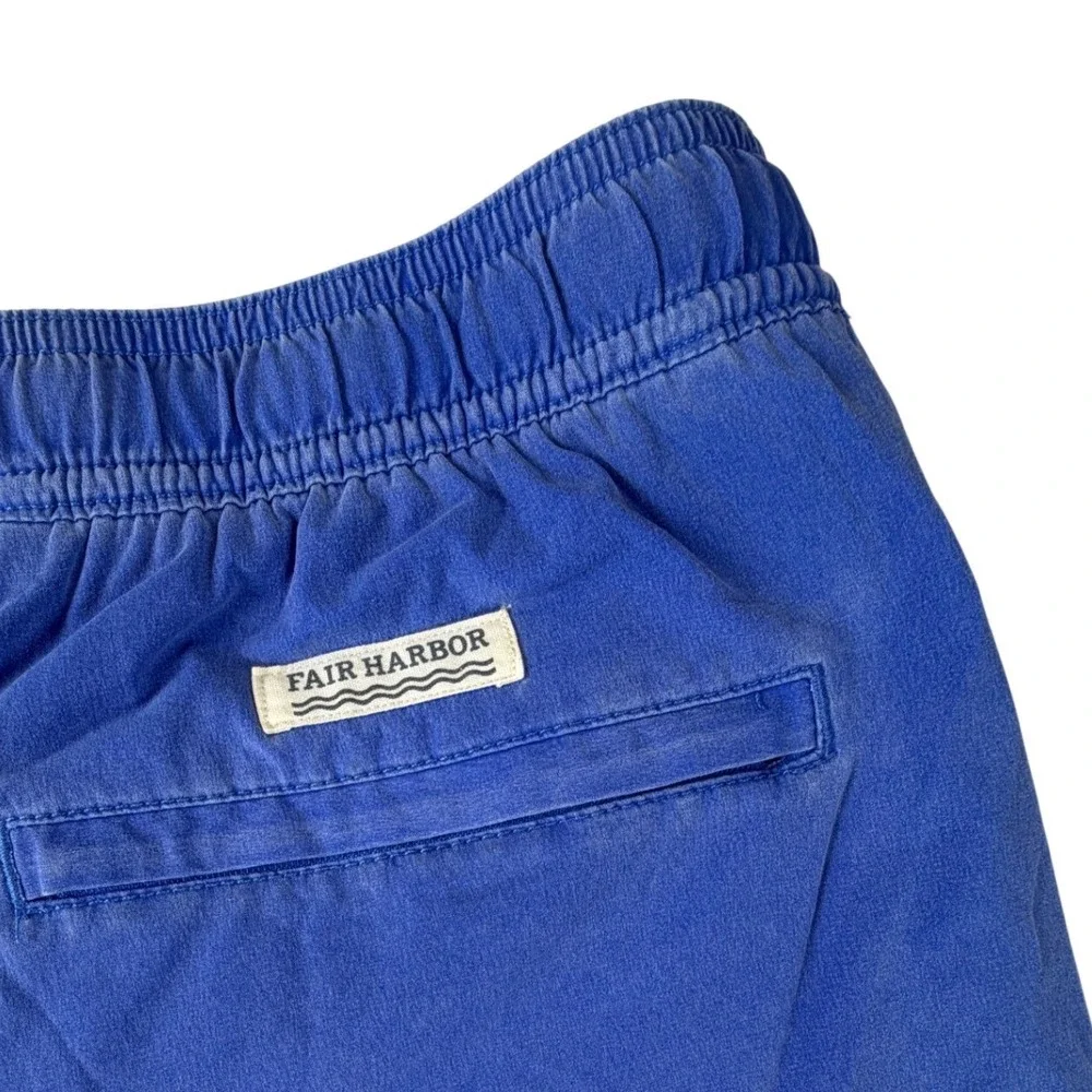 Fair Harbor Mens XXL Blue Red Colorblock Swim‎ Trunks 5 Inch Inseam BreezeKnit